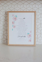 Load image into Gallery viewer, 1 Corinthians 13 - A3 Samoan - Hibiscus: Love is Patient Love is Kind (Natural)