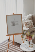 Load image into Gallery viewer, Jeremiah 29:11  A3 Samoan/English - I know the Plans I have for you - B&W (Natural)