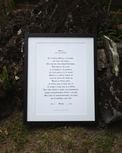 Load image into Gallery viewer, Matthew 6 - Maori: The Lord's Prayer - B&W (Black) A3