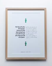 Load image into Gallery viewer, Jeremiah 29:11 A3 Māori/English - I know the Plans I have for you - B&W (Natural)