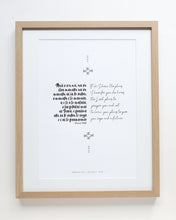 Load image into Gallery viewer, Jeremiah 29:11  A3 Samoan/English - I know the Plans I have for you - B&W (Natural)