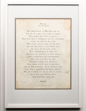 Load image into Gallery viewer, Matthew 6 - Niuean, The Lord's Prayer CLASEC - (White) A2