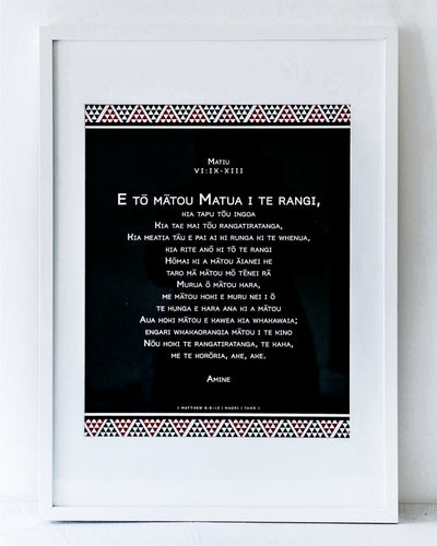 Matthew 6 - Maori, The Lord's Prayer: Maori (White) A2