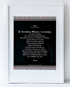 Matthew 6 - Maori, The Lord's Prayer: Maori (White) A2