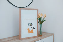 Load image into Gallery viewer, Jeremiah 31:3 - A4 Samoan/English Belle You are Loved, White & Gold (Natural)