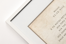 Load image into Gallery viewer, Matthew 6 - A2 Cook Island Māori, The Lord's Prayer CLASEC - (White)