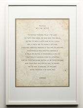 Load image into Gallery viewer, Matthew 6 - Tuvaluan, The Lord's Prayer CLASEC - (White) A2