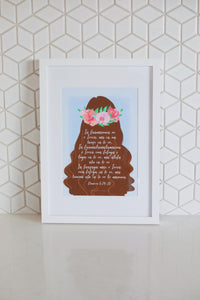 Numbers 6:24-26 - Samoan - Blessing on You (White) A3