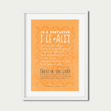 Load image into Gallery viewer, Proverbs 3:5-6 Samoan: Trust in the Lord (Orange)