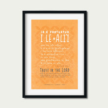 Load image into Gallery viewer, Proverbs 3:5-6 Samoan: Trust in the Lord (Orange)