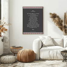 Load image into Gallery viewer, Matthew 6 - Māori, The Lord's Prayer (Black&amp;Red)