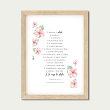 Load image into Gallery viewer, 1 Corinthians 13 - Samoan - Hibiscus: Love is Patient Love is Kind A2