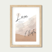 Load image into Gallery viewer, 1 Corinthians 13, Samoan/English - Love is patient, love is kind