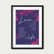 Load image into Gallery viewer, 1 Corinthians 13 Samoan/English: Love is Patient (Blue wild)