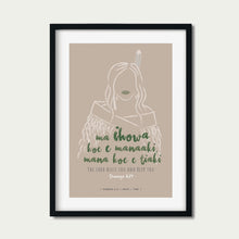 Load image into Gallery viewer, Numbers 6:24-26 Māori (Wahine Toa)