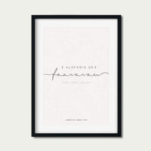 Load image into Gallery viewer, Jeremiah 31:3 - Samoan/English - You are Loved (B&amp;W)