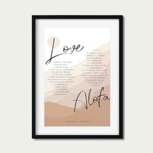 Load image into Gallery viewer, 1 Corinthians 13, Samoan/English - Love is patient, love is kind