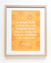 Load image into Gallery viewer, Proverbs 3:5-6 Samoan - Trust in the Lord - Orange (Natural) A3