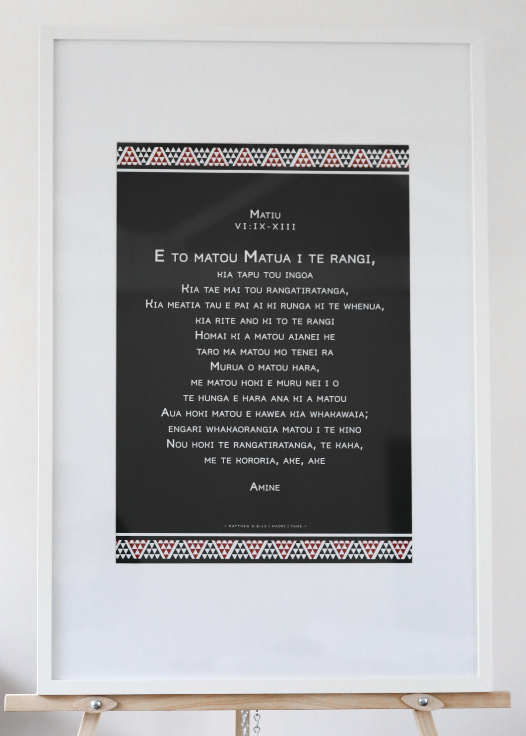 Matthew 6 - Maori, The Lord's Prayer: Maori (White) A1