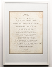 Load image into Gallery viewer, Matthew 6 - Niuean, The Lord&#39;s Prayer CLASEC - (White) A2