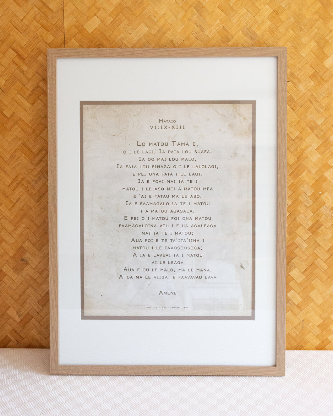 Matthew 6- Samoan The Lord's Prayer - CLASEC (Natural) A2