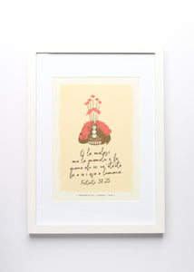 Proverbs 31:25 - Samoan: Tuiga - Daughter of the high chief (White) A3