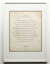 Load image into Gallery viewer, Matthew 6 - Tuvaluan, The Lord&#39;s Prayer CLASEC - (White) A2