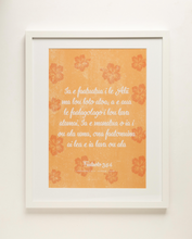 Load image into Gallery viewer, Proverbs 3:5-6 Samoan - Trust in the Lord - Orange (White) A3