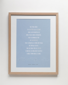 Prayer Samoan: Peace, Courage, Wisdom - Sani (Natural) A3