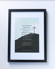 Load image into Gallery viewer, John 3:16 - A4 John 3:16 For God so loved the world, Calvary: Samoan (Black)